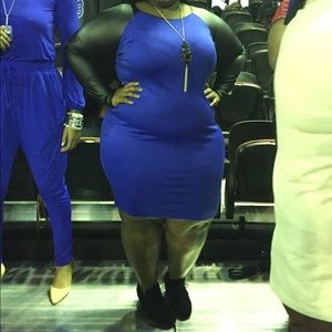 Like New - 2 tone/material Night Out Dress!